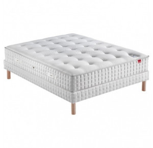 PARURE 2 , Sommier Confort Medium + Pieds