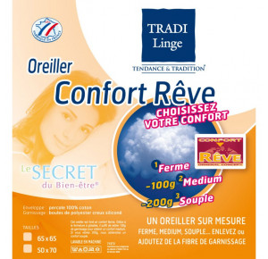 PERCALE OREILLER CONFORT