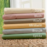 Tradilinge Drap plat 100% COTON BIOLOGIQUE BRONZE