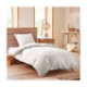 Parure de couette -NID D'ABEILLE- pour matelas 90x190