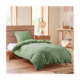 Parure de couette -NID D'ABEILLE- pour matelas 90x190