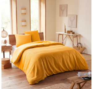 Parure de couette -NID D'ABEILLE- pour un matelas 140x190 ou 160x200