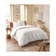 Parure de couette -NID D'ABEILLE- pour matelas en 160x200 ou 180x200