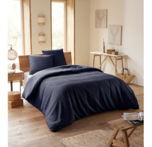 Parure de couette -NID D'ABEILLE- pour matelas en 160x200 ou 180x200
