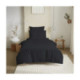 Pack Complet Housse de couette Unicolore Noir