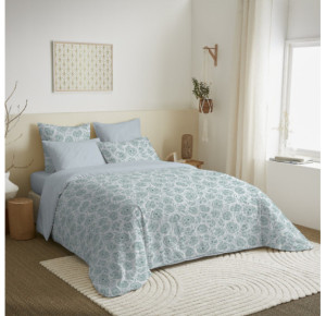 Pack Complet Housse de couette Imprimé AGATHE CELADON