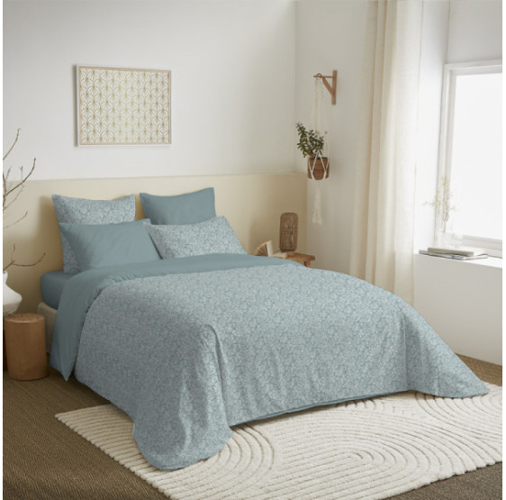 Pack Complet Housse de couette Imprimé CELESTE GLACIER