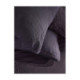 Parure de Couette 240x240 cm + 2 Taies d'oreiller 65x65 cm Gaze de Coton Fusain
