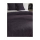Parure de Couette 240x240 cm + 2 Taies d'oreiller 65x65 cm Gaze de Coton Fusain