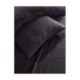 Parure de Couette 240x240 cm + 2 Taies d'oreiller 65x65 cm Gaze de Coton Fusain