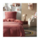 Parure de Couette + 1 Taie d'oreiller 65x65 cm Gaze de Coton Terracotta