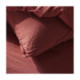 Parure de Couette + 1 Taie d'oreiller 65x65 cm Gaze de Coton Terracotta