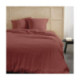 Parure de Couette + 1 Taie d'oreiller 65x65 cm Gaze de Coton Terracotta