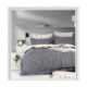 Parure de Couette Imprimé Double Face 260x240 cm + 2 Taies d'oreiller 65x65 cm Blossoming Branches