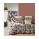 Parure de Couette Imprimé Double Face 240x220 cm + 2 Taies d'oreiller 65x65 cm Abstract Waves