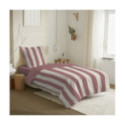 Parure de Couette 2 Pieces 100% Coton 140x200 cm DEAUVILLE POURPRE