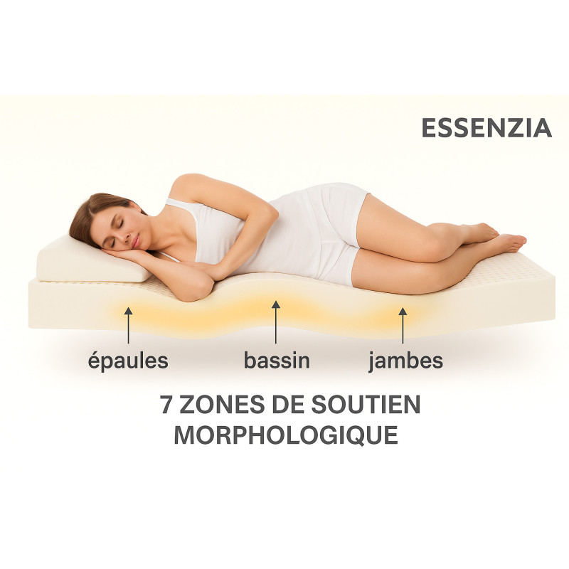 Essenzia Matelas LatexMORPHOZONE 210 Latex