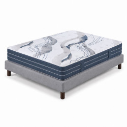 Alitea Hotel Ensemble Matelas RessortsBLUE BASE + Sommier HERCULE + pieds
