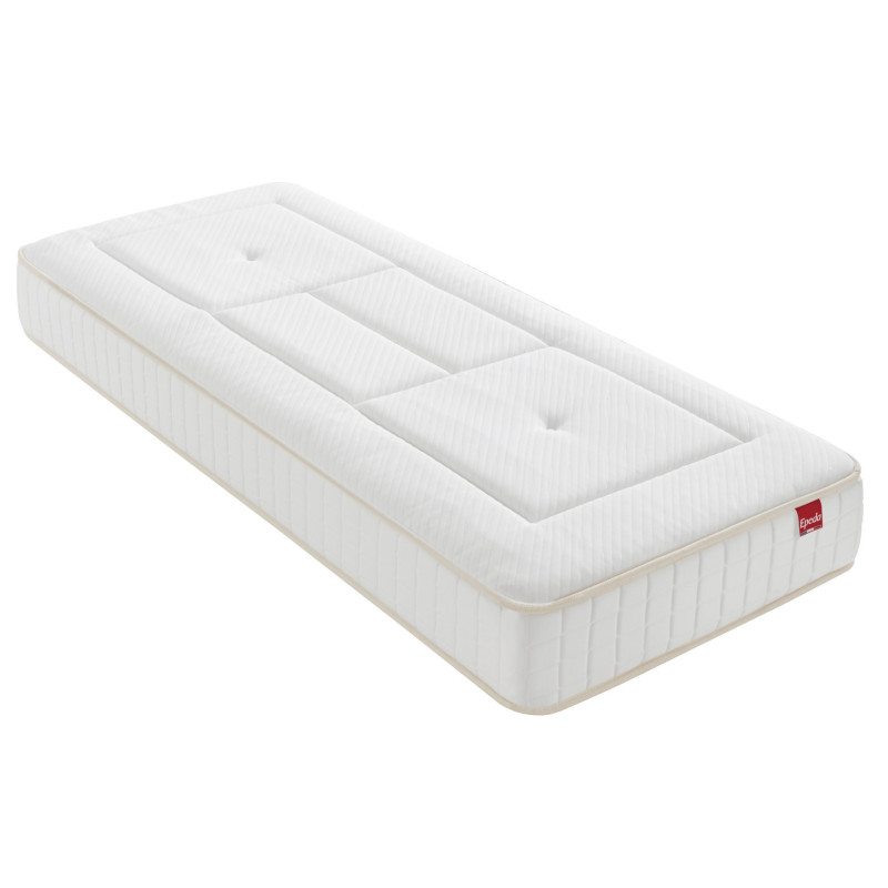 Epeda Ensemble lit électrique Matelas RessortsBALADE ENVELOPPANT + sommier ESCAPADE + pieds