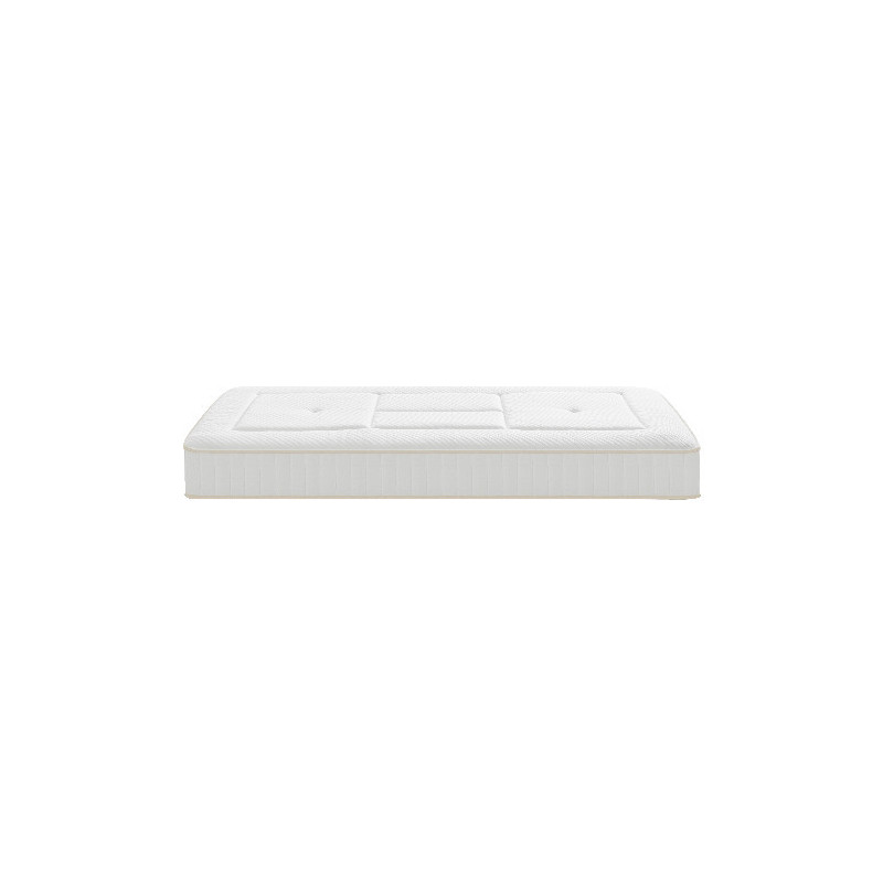 Epeda Ensemble lit électrique Matelas RessortsBALADE ENVELOPPANT + sommier ESCAPADE + pieds
