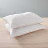 Coton Pur Lot de 2 oreillers Confort anti-acariens