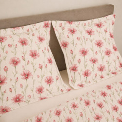 Coton Pur Parure de draps imprimée 100 % coton