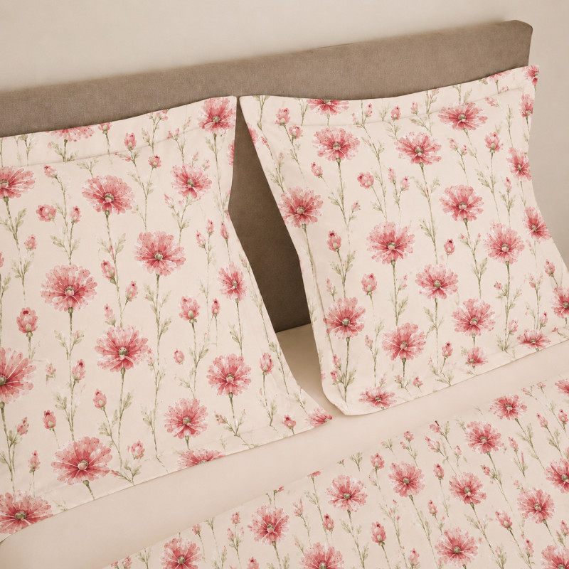 Coton Pur Parure de draps imprimée 100 % coton