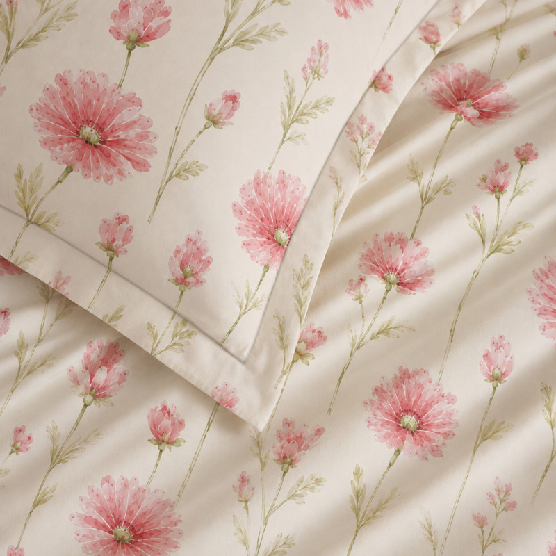 Coton Pur Parure de draps imprimée 100 % coton