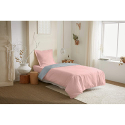 Coton Pur Parure de couette réversible Duo Premium 100 % coton