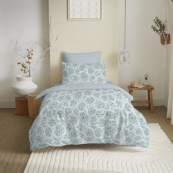 Coton Pur Pack housse de couette et drap housse imprimé 100 % coton – bonnet 25 cm