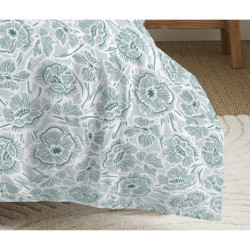 Coton Pur Pack housse de couette et drap housse imprimé 100 % coton – bonnet 25 cm