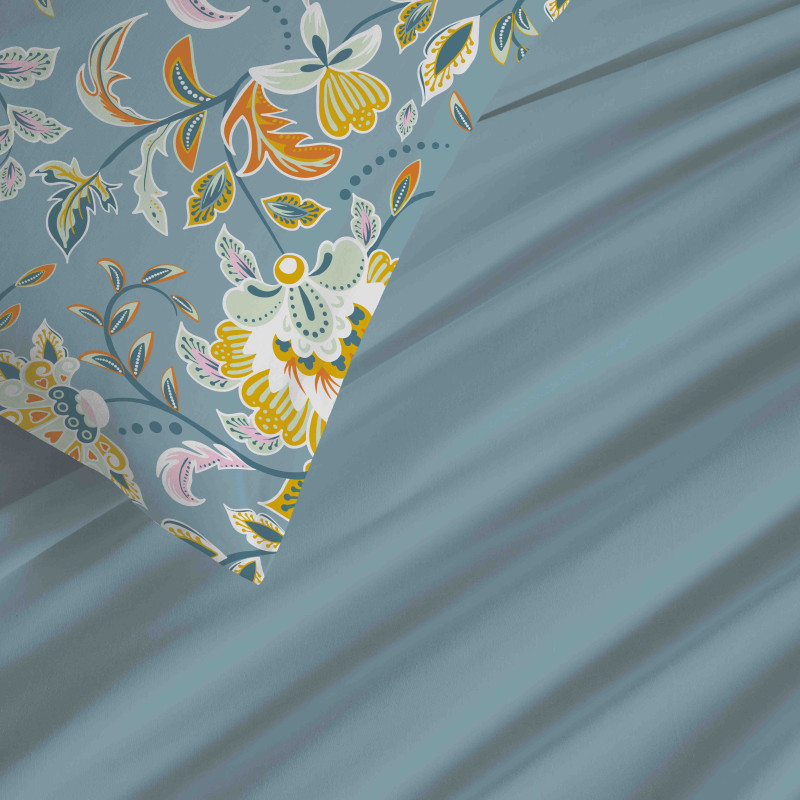 Coton Pur Pack housse de couette et drap housse imprimé 100 % coton – bonnet 25 cm