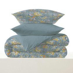 Coton Pur Pack housse de couette et drap housse imprimé 100 % coton – bonnet 25 cm