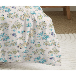 Coton Pur Parure de couette réversible 1 personne 100 % coton