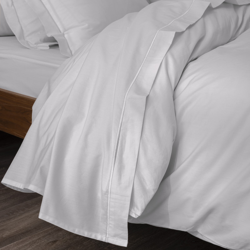 Coton Pur Drap plat percale de coton peigné 80 fils