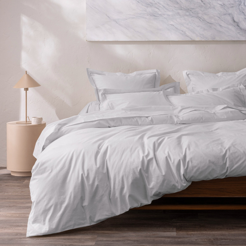 Coton Pur Taie d'oreiller percale de coton peigné 80 fils