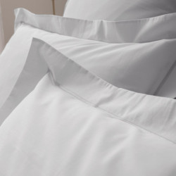 Coton Pur Taie d'oreiller percale de coton peigné 80 fils