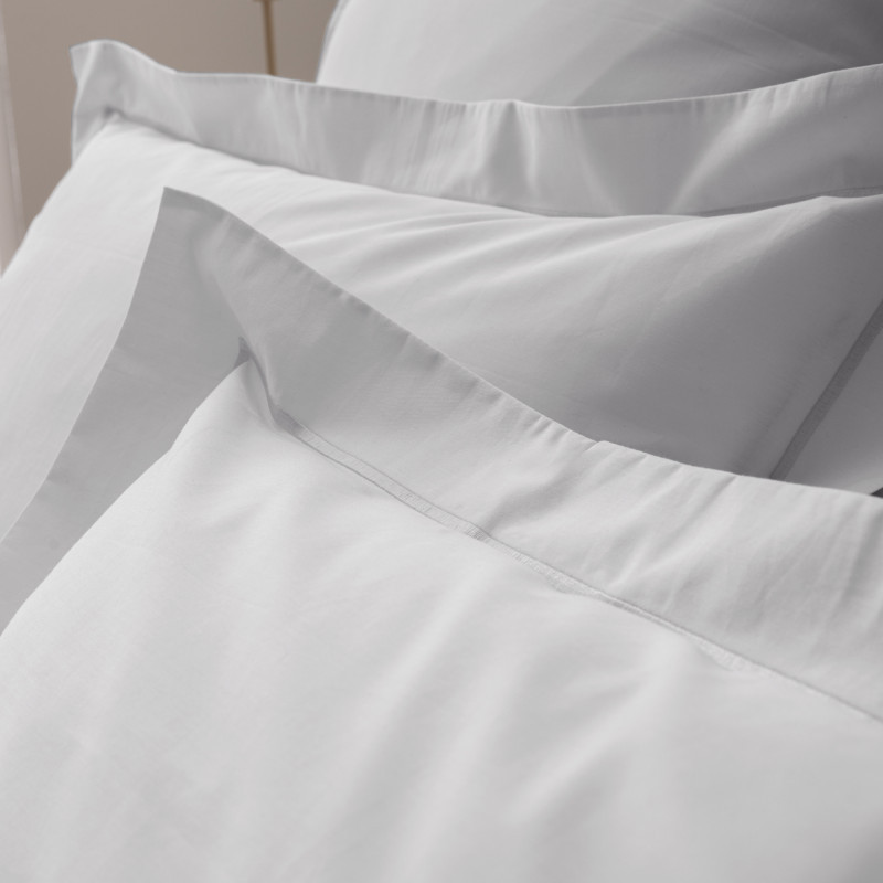 Coton Pur Taie d'oreiller percale de coton peigné 80 fils