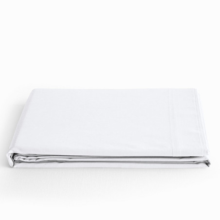 Drap Plat 100% Coton Neige 180x290