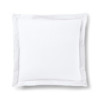 Coton Pur Taie d'oreiller 100 % coton à volant plat piqué