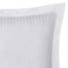 Coton Pur Taie d'oreiller satin de coton 120 fils à fines rayures Prestige