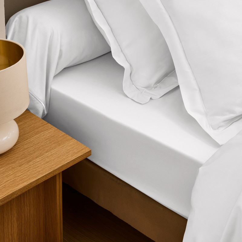 Coton Pur Taie de traversin satin de coton 120 fils Prestige