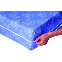 Coton Pur Housse de matelas intégrale damassée Rénove matelas