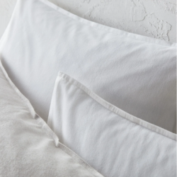 Coton Pur Lot de 2 protège-oreillers flanelle 100 % coton