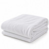 Coton Pur Protège-matelas molleton 100 % coton Prestige – bonnet 30 cm
