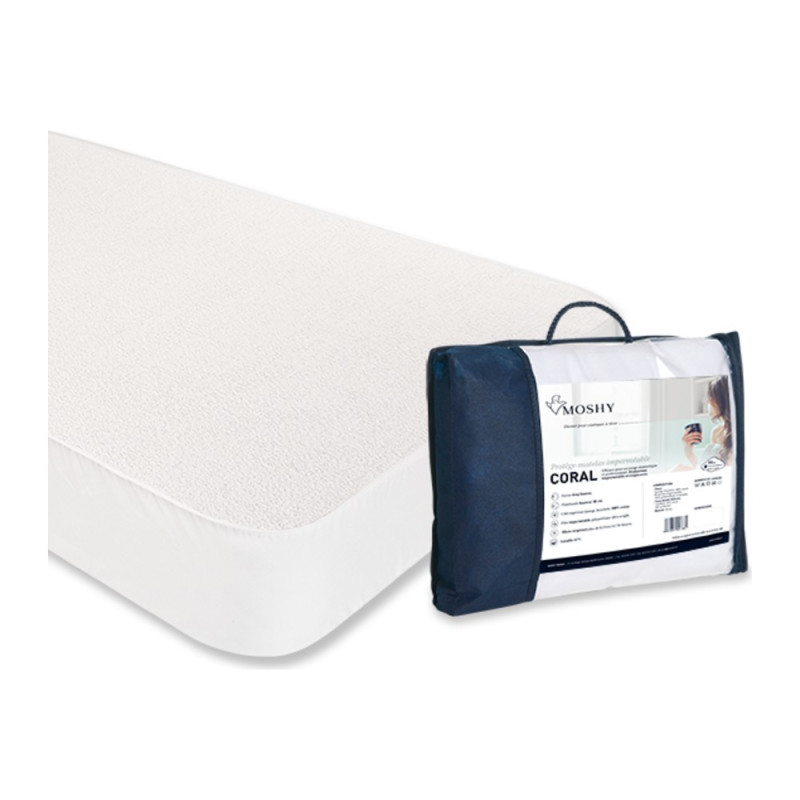 MOSHY Protège matelas CORAL Bonnet 40 cm