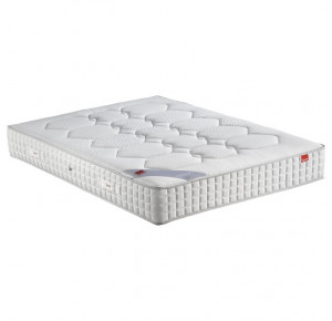 Matelas ressorts ensachés 160x200 cm accueil mémoire de forme - epaisseur  22 cm - modèle tokyo - Conforama