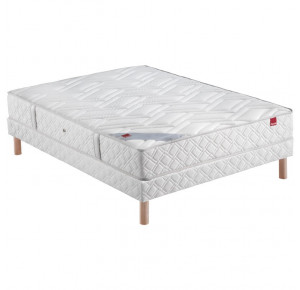 PAILLETTE + Sommier Confort Ferme + Pieds