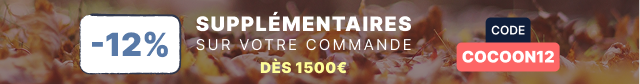 -12% de remise supplémentaire à partir de 1500€ de commande